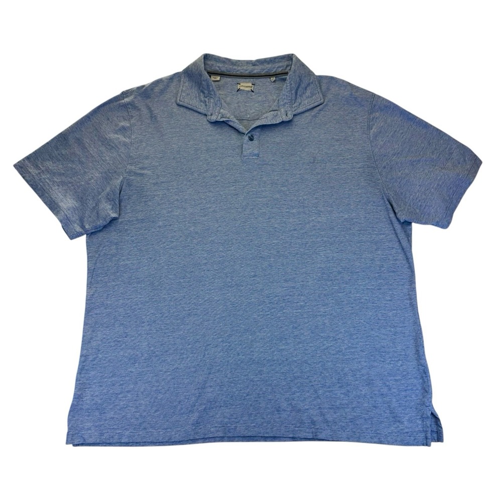 Lucchese Polo Shirt Mens XXL Blue Performance Short Sleeve Stretch Read!